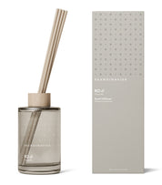 RO scent diffuser of organic vegan room fragrance with 8 sticks  in soft coloured glass jars for the best in Nordic home style from Skandinavisk