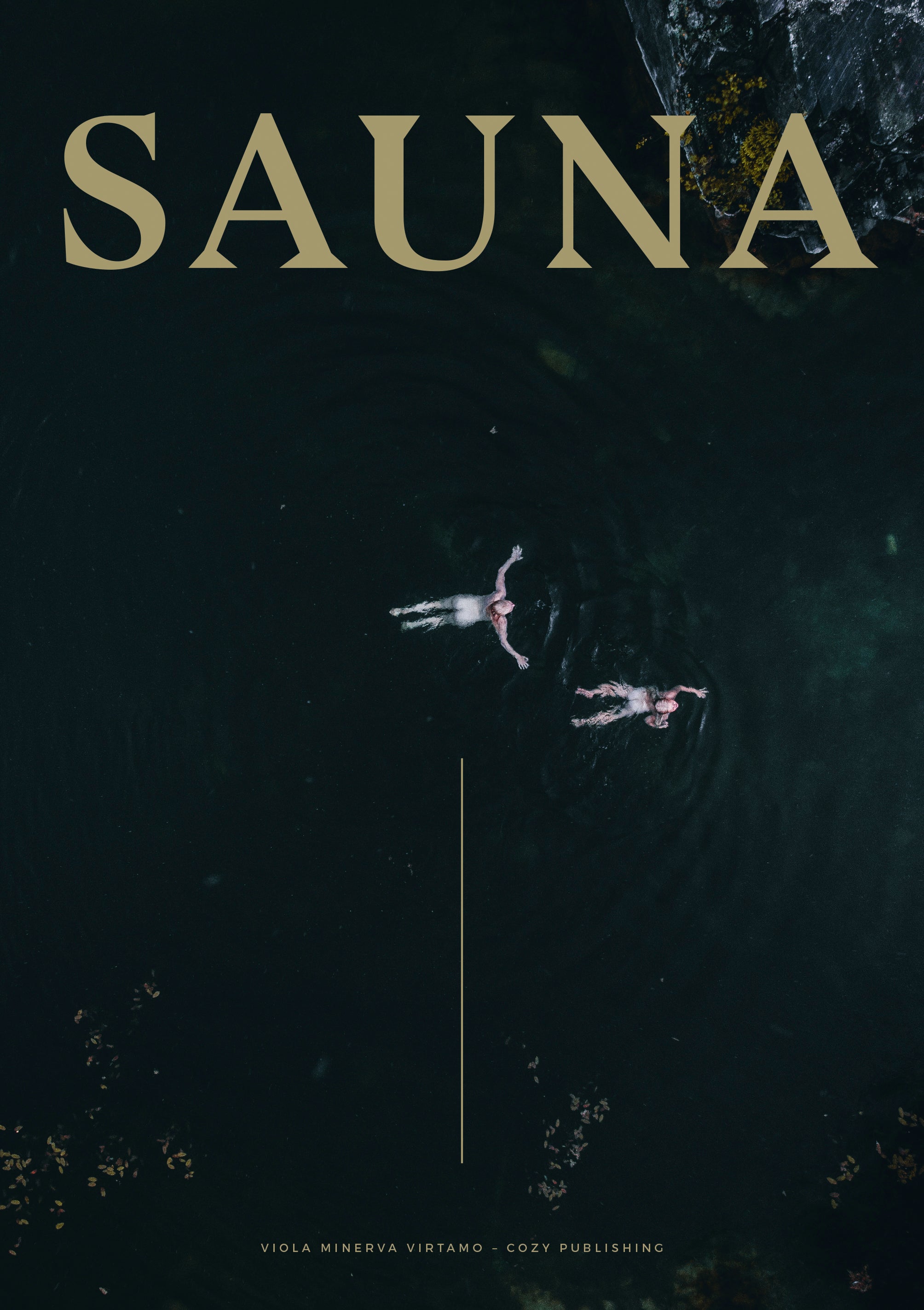 Hardcover book celebrating the sauna experience with stunning photography of the Finnish nature in the Sauna book by Cozy Publishing.