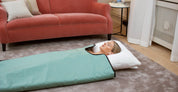 Cotton insert and pillow to infra-red sauna blanket