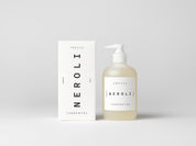 Simple & refined white box with statement text for luxury organic hand soap with natural Neroli perfume from Tangent GC