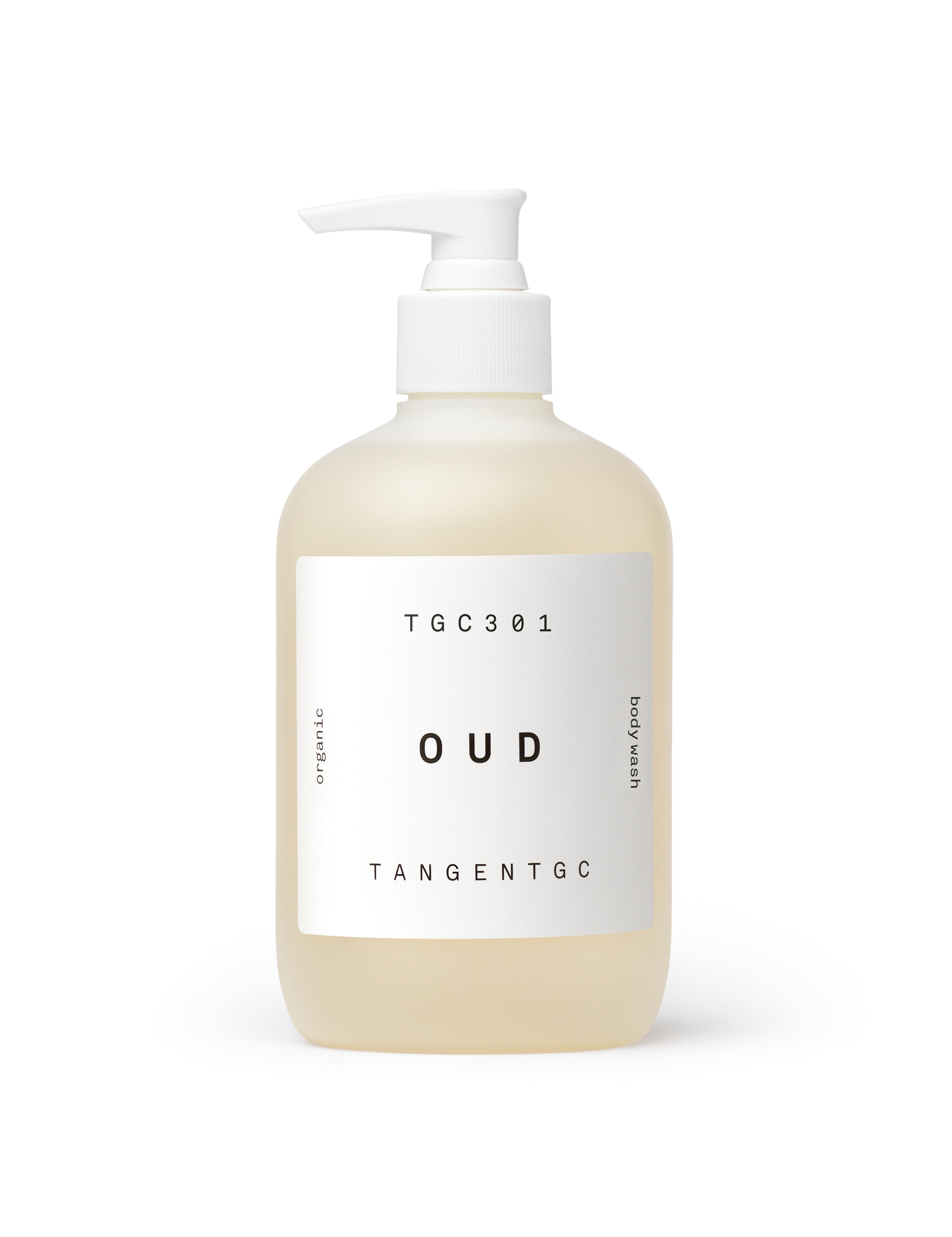 Simple & refined organic body wash with natural Oud perfume from Tangent GC