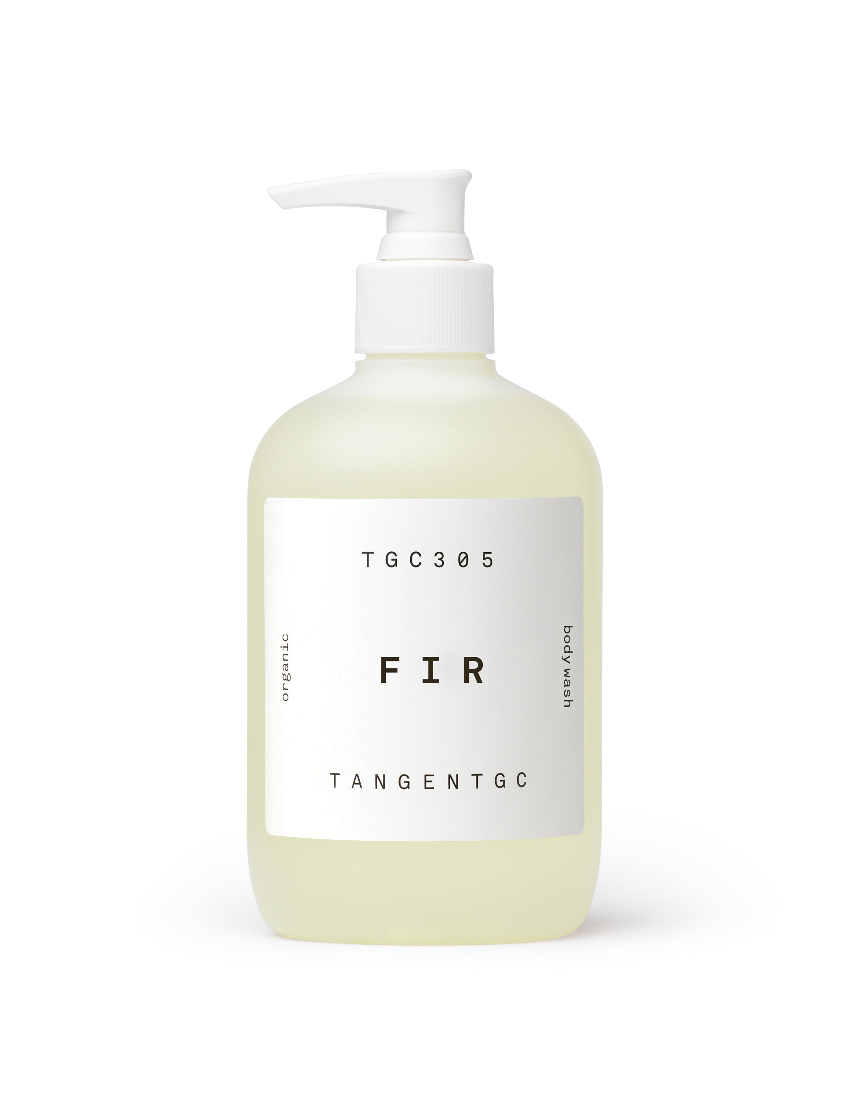 Simple & refined organic body wash with natural Fir perfume from Tangent GC