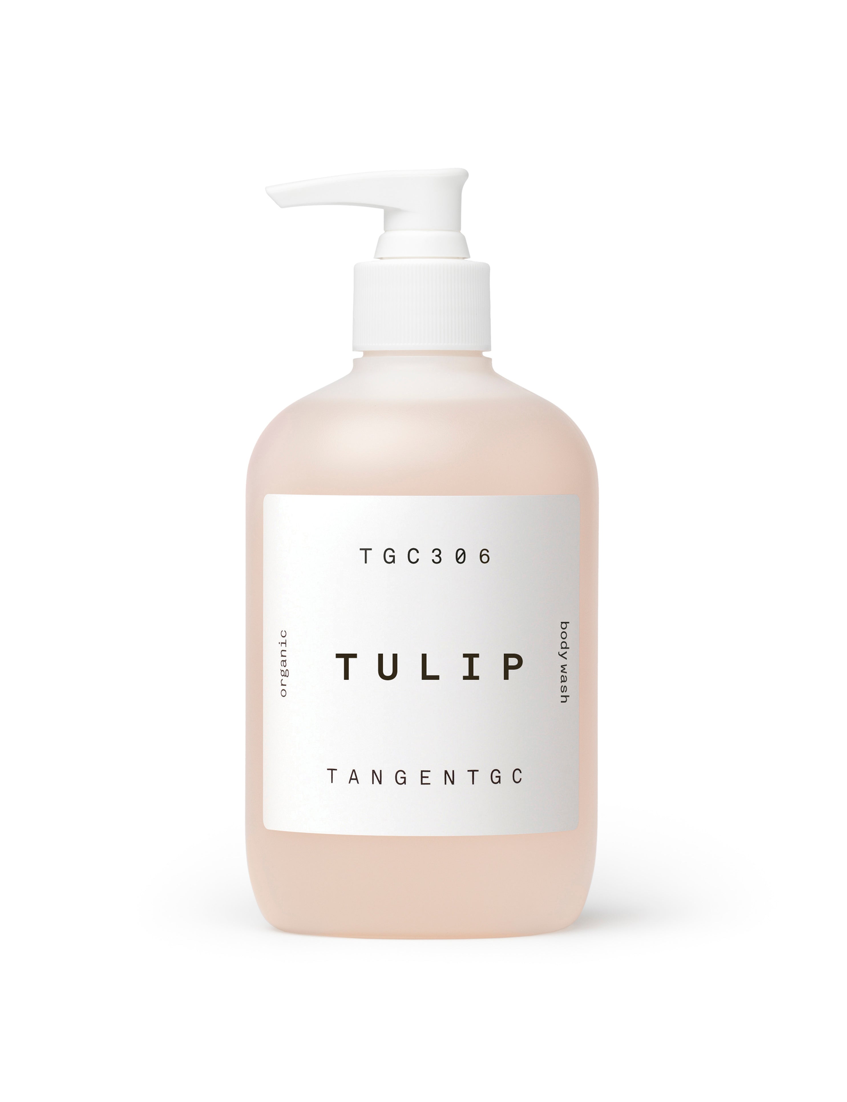 Simple & refined organic body wash with natural Tulip perfume from Tangent GC