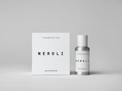 Simple & refined white box with statement text for a clean fragrance with natural scent , Neroli is a citrus floral eau de parfum from Tangent GC