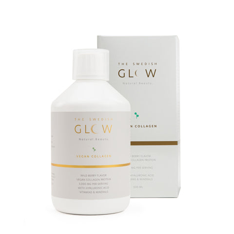 Take a daily shot of the Swedish Glow's vegan collagen, for a berry flavoured blend of a pure, liquid collagen supplement of superior quality  (8540219703601)