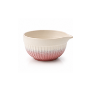 Pink Ombré Ceramic Matcha Bowl and Whisk Holder Set