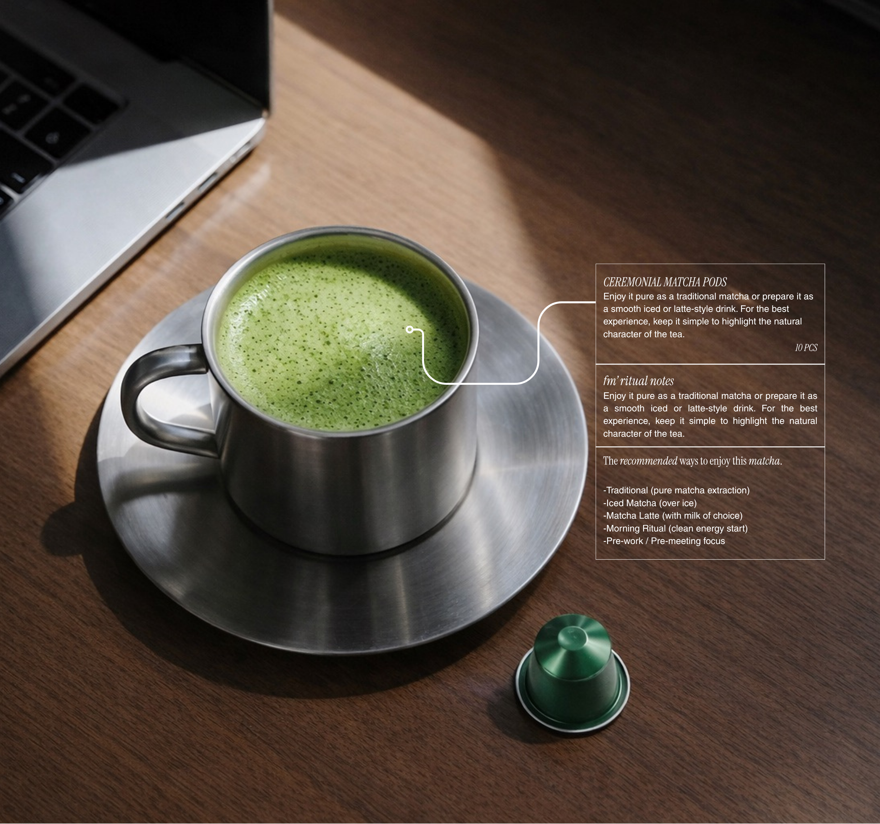 Ceremonial Matcha Pods (Nespresso® Compatible)