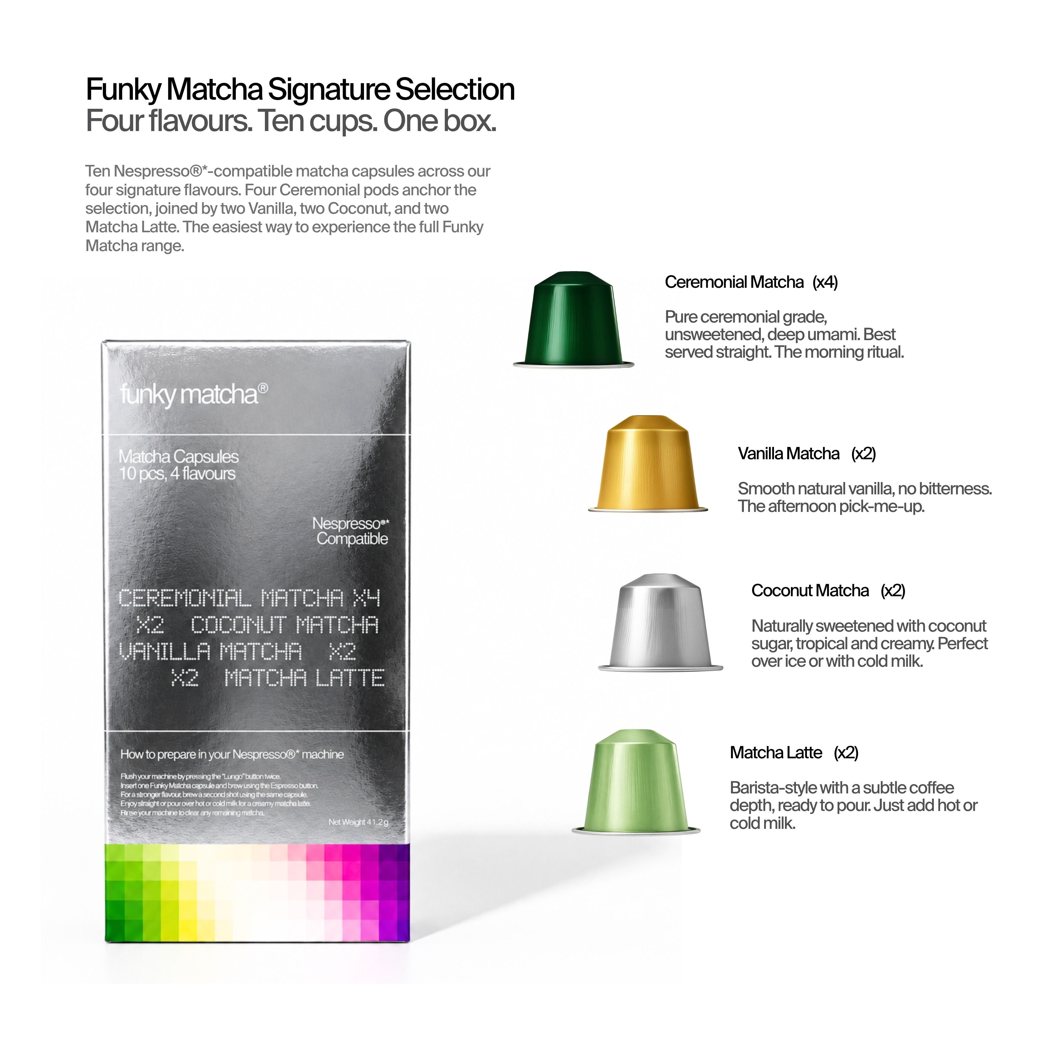 Signature Selection Matcha Pods (Nespresso® Compatible)