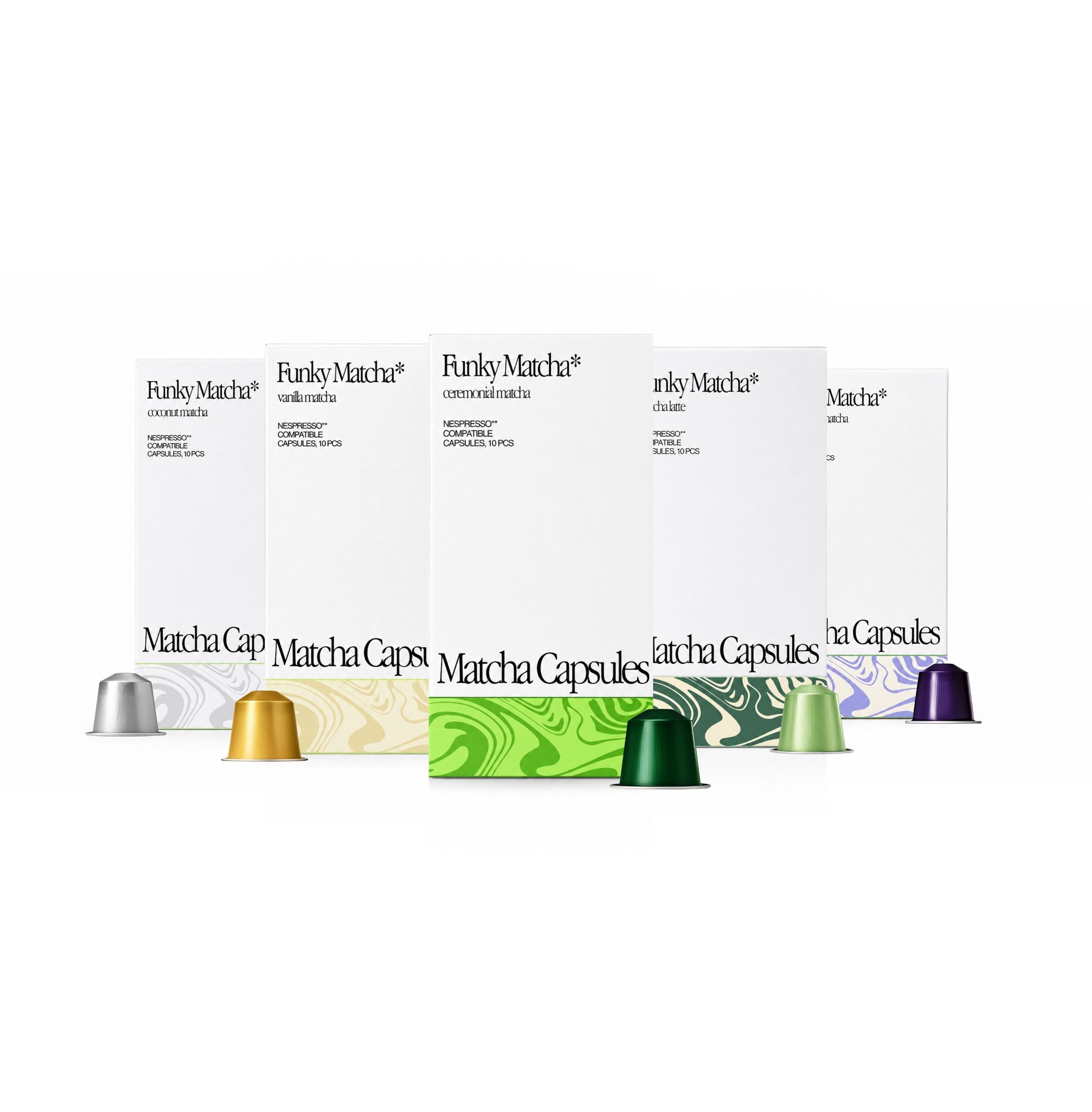Matcha Pods Variety Pack – 50 Pods (Nespresso® Compatible)